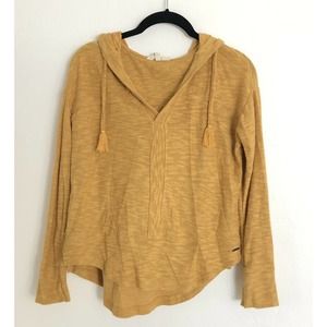 Roxy Good Vibrations Pullover Knit Sweater Yellow XS